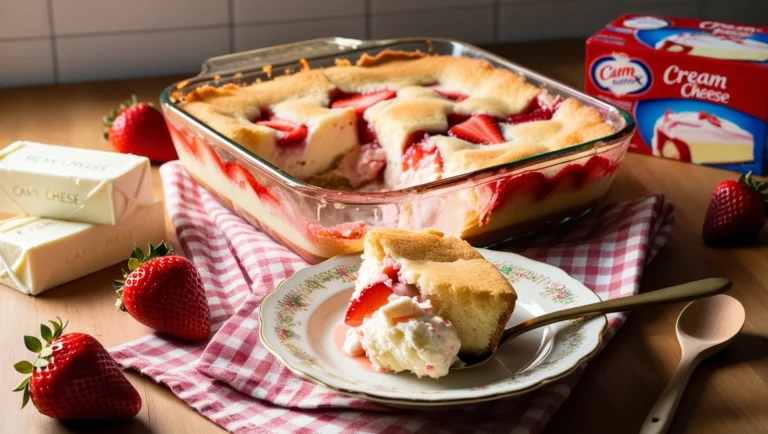 How to Make Strawberry Cheesecake Dump Cake